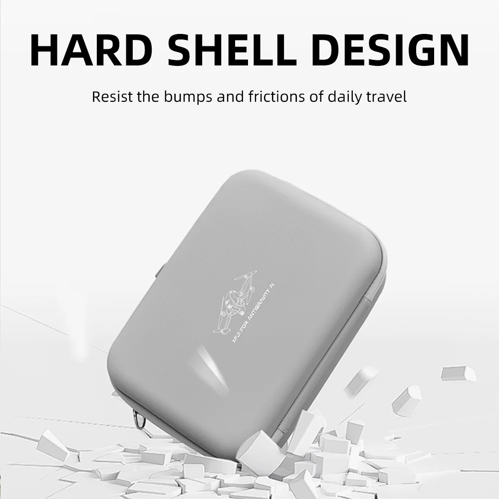 Drone Hard Shell Case - Tas Penyimpanan Kulit PU Tahan Banting