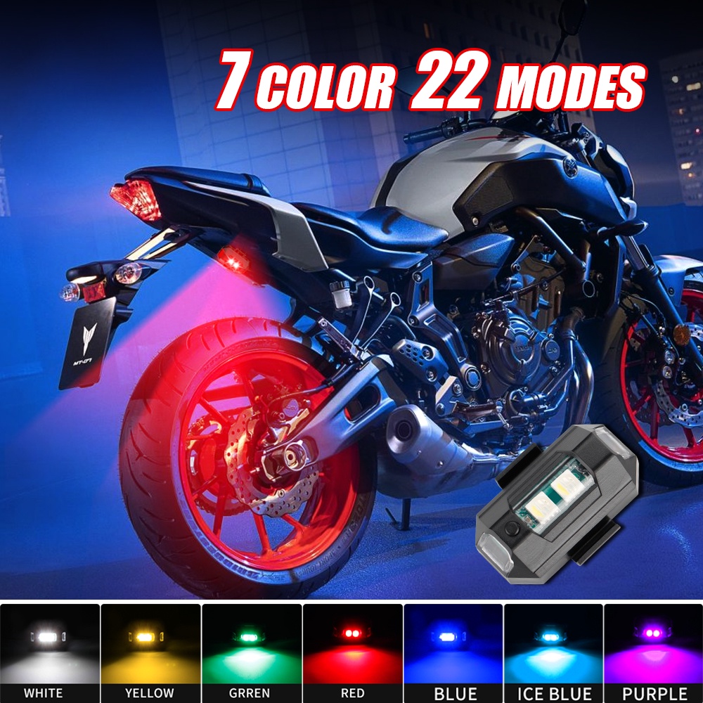 Drone Strobe Light - Lampu LED sepeda motor, 1 buah