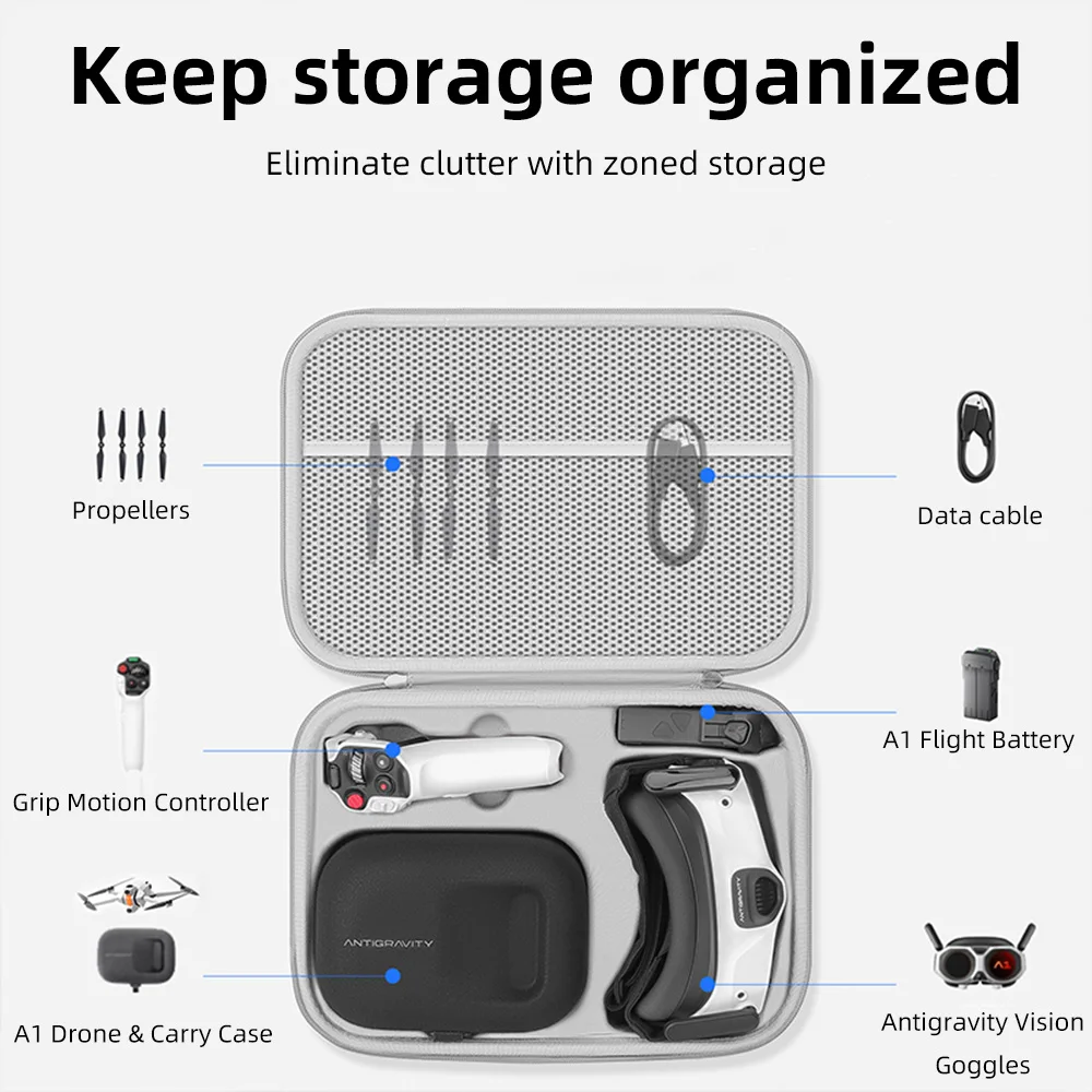 Tas Penyimpanan Kulit PU Tahan - Drone Hard Shell Case ulasan dan harga