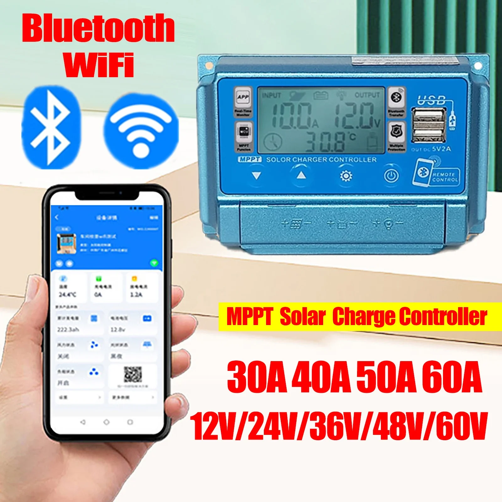 12V24V36V48V60V 30A/40A/50A/60 - Drone Solar Charger ulasan dan harga