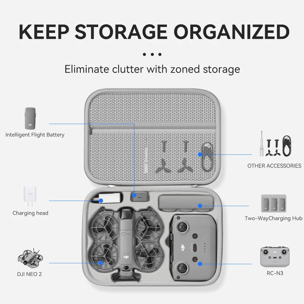 Tas Organizer Perjalanan untuk - Drone Hard Shell Case ulasan dan harga